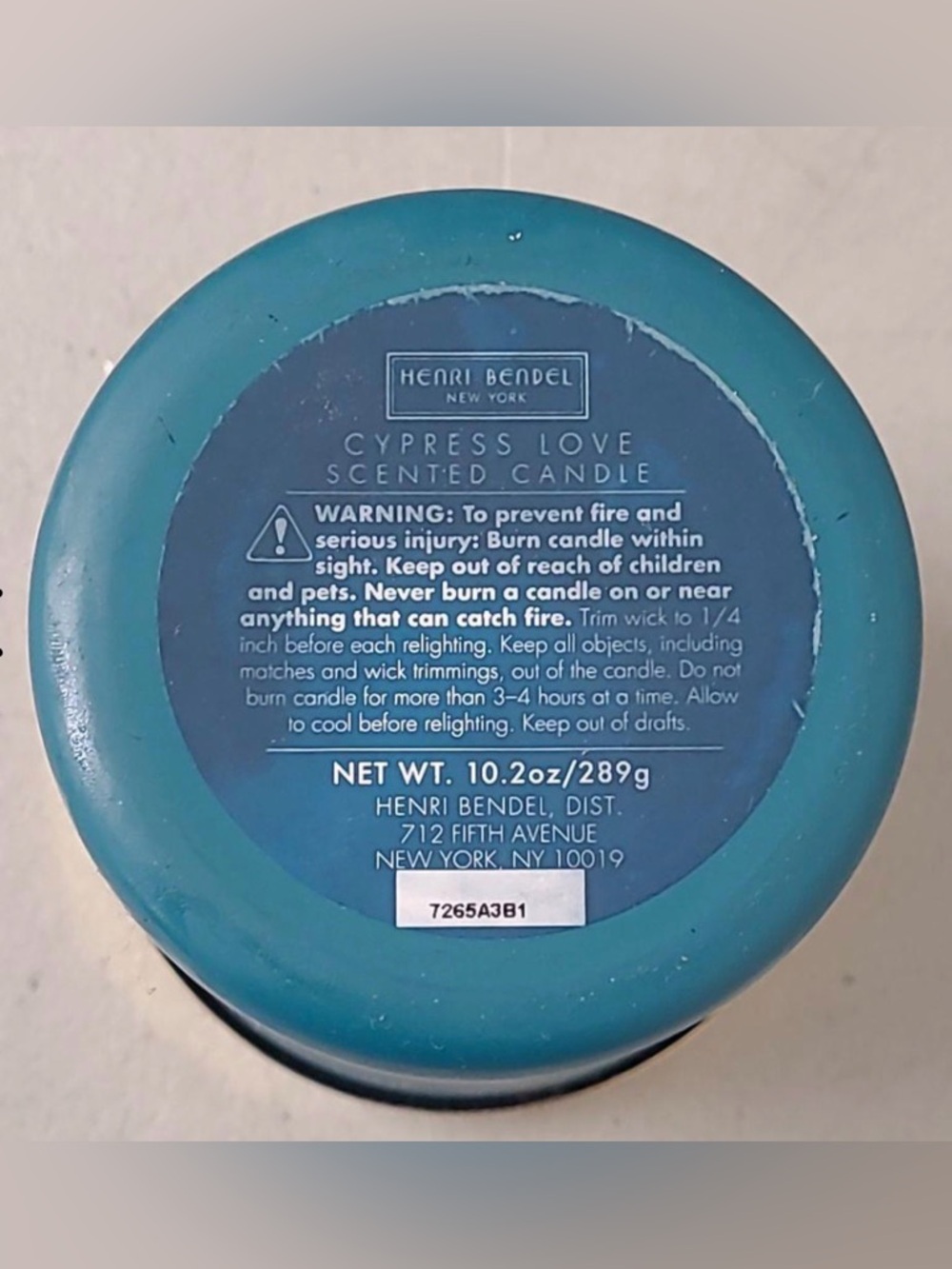 Henri Bendel RARE New York Cypress Love Scented Candle NWT - Picture 3 of 3